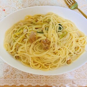 サヴァ缶レシピ♡アクアパッツア風パスタ　サバ缶